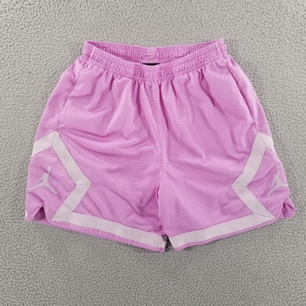 Nike Jordan Shorts Womens Small Lilac Heritage Diamond Loose Fit Basketball Gym